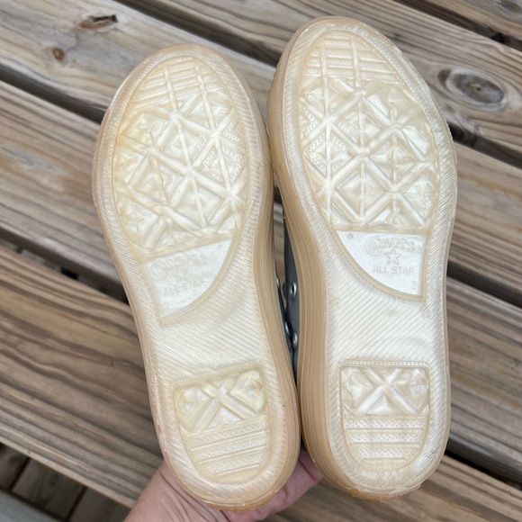 Converse Silver Metallic All-Star Sneakers SZ 2! NEW! - Picture 11 of 16